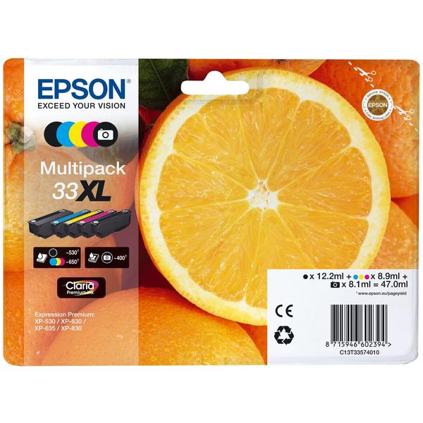 Oranges Premium Multipack Epson 4-colour Claria  33XL