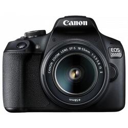 Aparat Foto Canon Eos 2000d Kit (Obiectiv 18-55mm Is Ii) + Geanta Canon + 16gb Sd + Laveta
