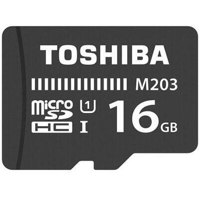 Card De Memorie 16gb Toshiba Microsd M203 Uhs I U1 With Adapter R100/W10 Mb/S Thn-M203k0160ea