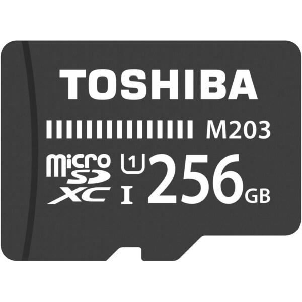 Card De Memorie 256gb Toshiba Microsd M203 Uhs I U1 With Adapter R100/W10 Mb/S Thn-M203k2560ea