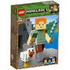 LEGO® LEGO Minecraft - Alex BigFig cu găină (21149) LEGO