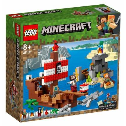 LEGO® LEGO Minecraft - Aventura corabiei de pirați (21152) LEGO