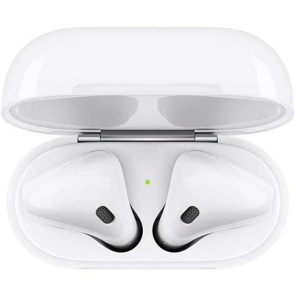 Casti Apple AirPods 2, microfon, in ear, True Wireless, Alb