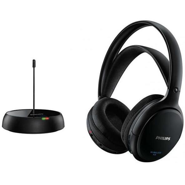 Casti on-ear wireless PHILIPS SHC5200/10, Negru