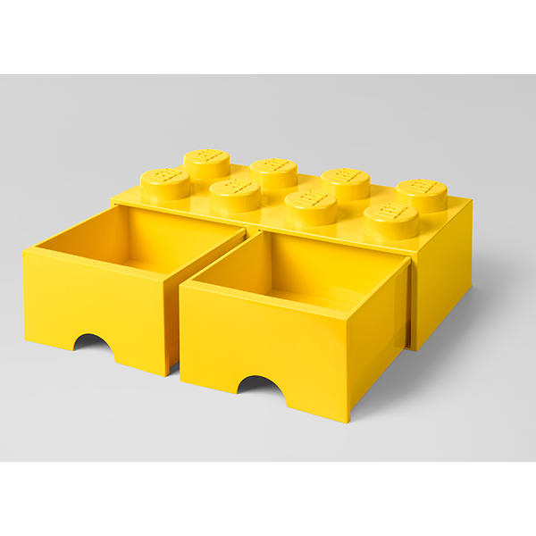 LEGO® Cutie depozitare LEGO 2x4 cu sertare, galben (40061732)