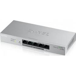 Zyxel Gs1200-5hp 5-Port Gbe Web Smart Metal Switch, 4x Poe 802.3at, 60w, Fanless