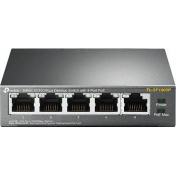 TP-LINK Poe (Power Over Ethernet) Switch 5 Porturi 10/100m (4 Porturi Poe), Carcasa Metal "Tl-Sf1005p"