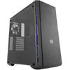 CARCASA COOLER MASTER MasterBox MB600L fara ODD, window version, mid-tower, ATX,  1* 120mm fan (incluse), I/O panel, black&amp;blue "MCB-B600L-KANN-S01"