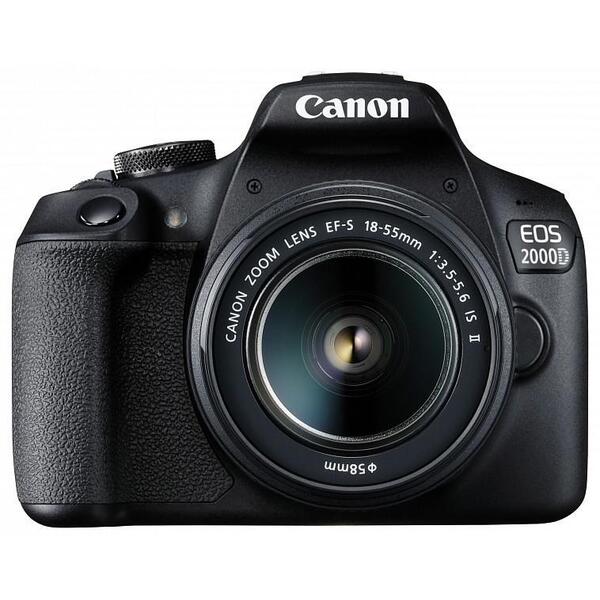Camera Foto Canon Eos-2000d Kit, Obiectiv Ef-S 18-55mm F/3.5-5.6 Is Ii 24.1mp, 3.0"