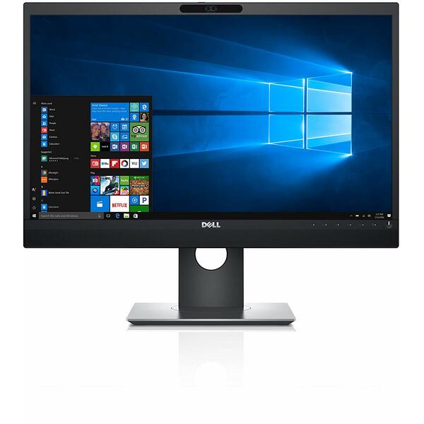Monitor LED IPS Dell 23.8", Full HD, VGA, HDMI, Display Port, Negru, P2418HZM