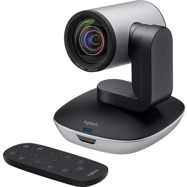 Camera Pentru Videoconferinta Logitech PTZ Pro 2 ConferenceCam, 1080p, HD, Zoom x10, Indicator LED, Negru