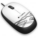 Mouse Logitech Wired Optic M105 (Alb)