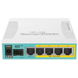 Mikrotik RB960PGS hEX PoE router cu fir Alb
