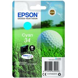 Ink Golf ball Singlepack Epson Cyan 34 DURABrite Ultra | 4,2 ml