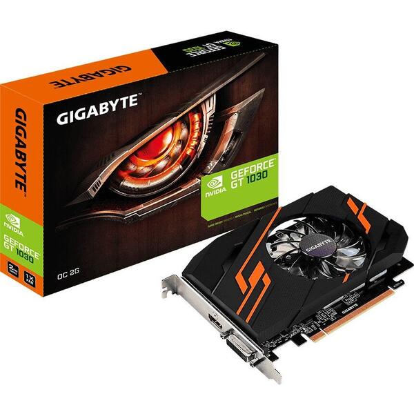 Placa video Gigabyte GeForce GT 1030 OC, 2GB GDDR5, 64-bit