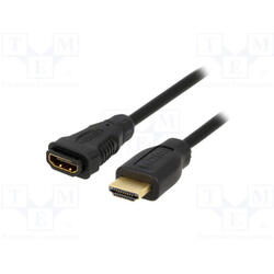 LOGILINK - Cablu HDMI- HDMI,1.4, male/female, versiunea Gold,  lungime  2 m
