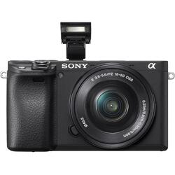 Kit aparat foto Sony Alpha 6400 ( cu obiectiv 16-50mm), negru (ILCE6400L)