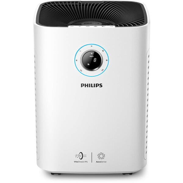 Purificator de aer Philips AC5659/10, series 5000i, AeraSense, Alb