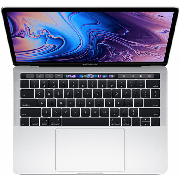 Laptop Laptop Apple 13.3 inch The New MacBook Pro 13 Retina with Touch Bar, Coffee Lake i5 2.4GHz, 8GB, 256GB SSD, Iris Plus 655, Mac OS Mojave, Silver, INT keyboard