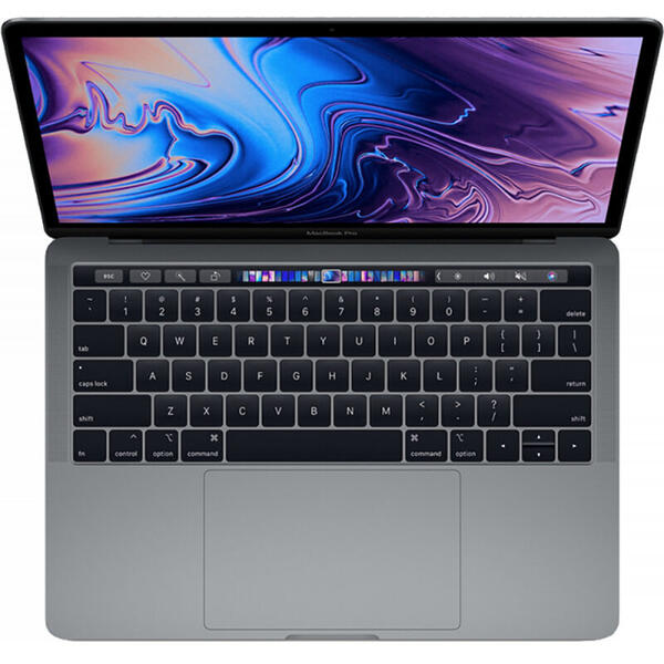 Laptop Laptop Apple 13.3 inch The New MacBook Pro 13 Retina with Touch Bar, Coffee Lake i5 2.4GHz, 8GB, 256GB SSD, Iris Plus 655, Mac OS Mojave, Space Grey, INT keyboard