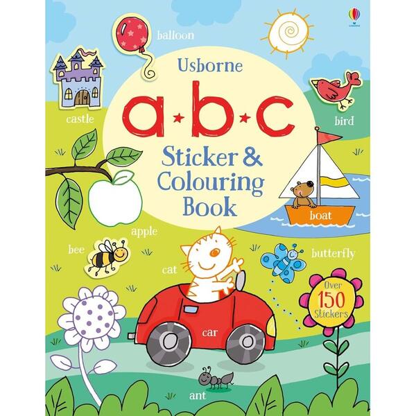Usborne Sticker & Colouring Book - ABC