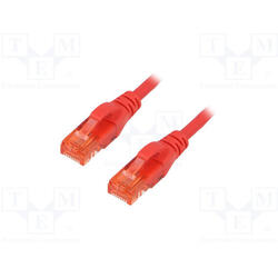 DIGITUS Premium CAT 6 UTP patch cable, Length 0,5m, Color red