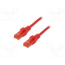DIGITUS Premium CAT 6 UTP patch cable, Length 1,0m, Color red