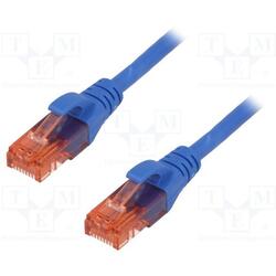 DIGITUS Premium CAT 6 UTP patch cable, Length 3,0m, Color blue