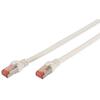 DIGITUS Premium CAT 6A S-FTP patch cable, Length 1,0m, Color grey