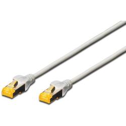 DIGITUS Premium CAT 6A S-FTP patch cable, Length 0,5m, Color grey