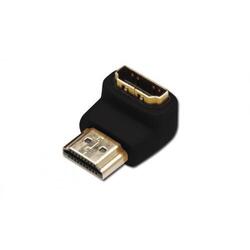 Adaptor ASSMANN Angled Ethernet, HDMI Male - HDMI Female, Black
