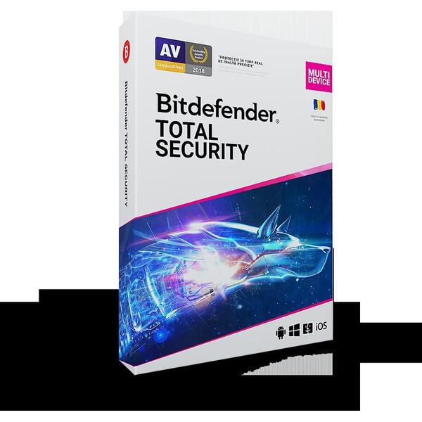 Bitdefender Total Security 2020 - 1 an, 5 dispozitive