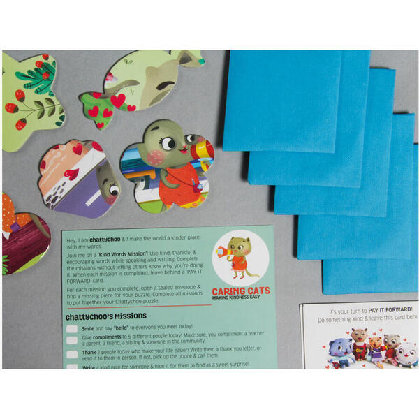 Chalk and Chuckles Puzzle cu surprize - Chatty Choo (100 piese)