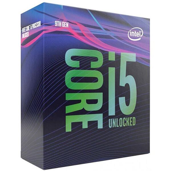 Intel Core i5-9600KF, Hexa Core, 3.70GHz, 9MB, LGA1151, 14nm, no VGA, BOX