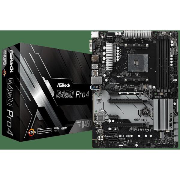Placa de baza AsRock AMD B450 PRO4