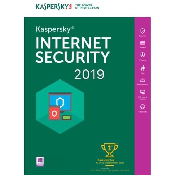 Antivirus Kaspersky Internet Security, 2 Devices, 1 an, licenta noua