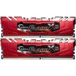 G.SKILL F4-2400C15D-32GFXR G.Skill Flare X (for AMD) DDR4 32GB (2x16GB) 2400MHz CL15 1.2V XMP 2.0 Red