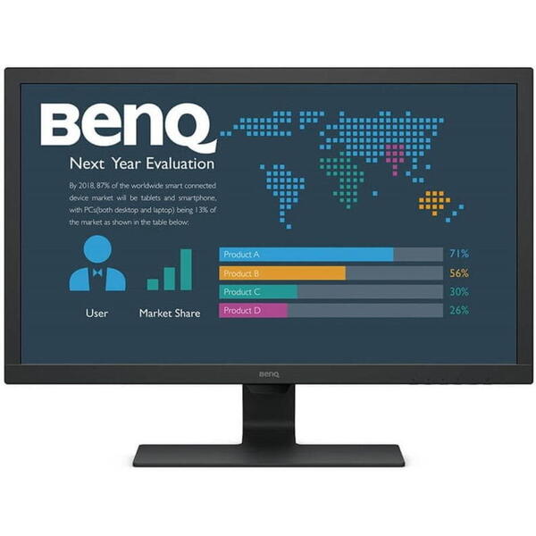 BENQ 9H.LJDLB.QBE Monitor BenQ BL2783 27, D-Sub/DVI/HDMI/DP, speakers