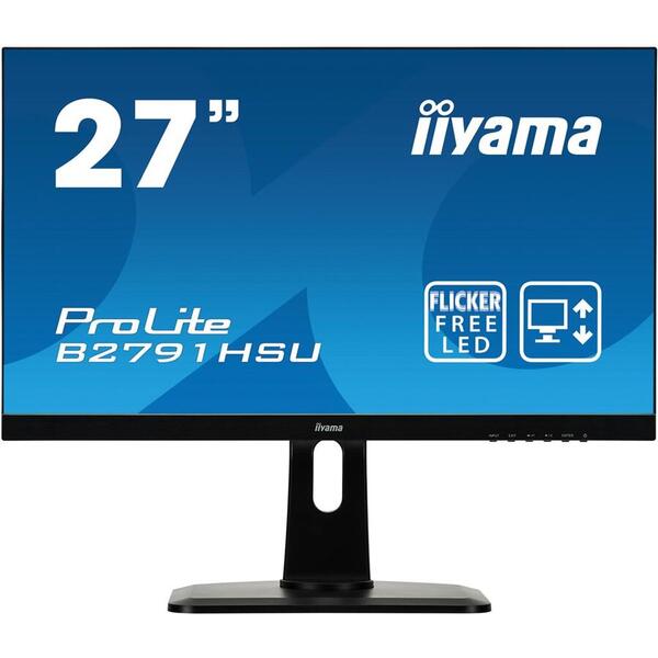 Monitor LED IIYAMA B2791HSU-B1 B2791HSU-B1 27", D-SUB/HDMI/DP, USB, BOXE