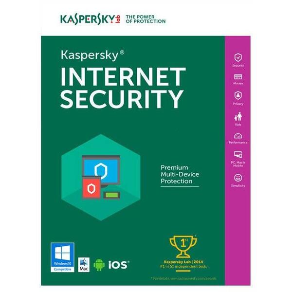 Kaspersky Internet Security Multi-Device European Edition 1PC 1An Licenta Noua Electronica