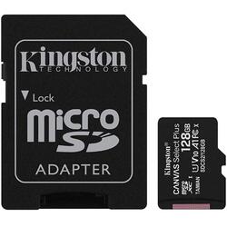 Card microSDXC Kingston Canvas Select Plus 100R, 128GB, Clasa 10, UHS-I + Adaptor