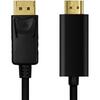 Cablu Logilink CV0126, DisplayPort - HDMI, 1m, Black