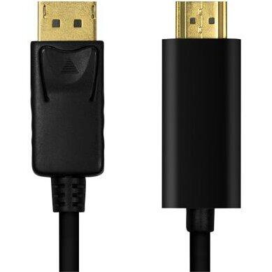 Cablu Logilink CV0126, DisplayPort - HDMI, 1m, Black