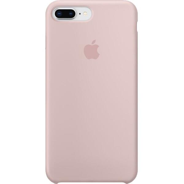 Husa din silicon pentru Apple iPhone 8 Plus / 7 Plus (mqh22zm/a), roz-cuart