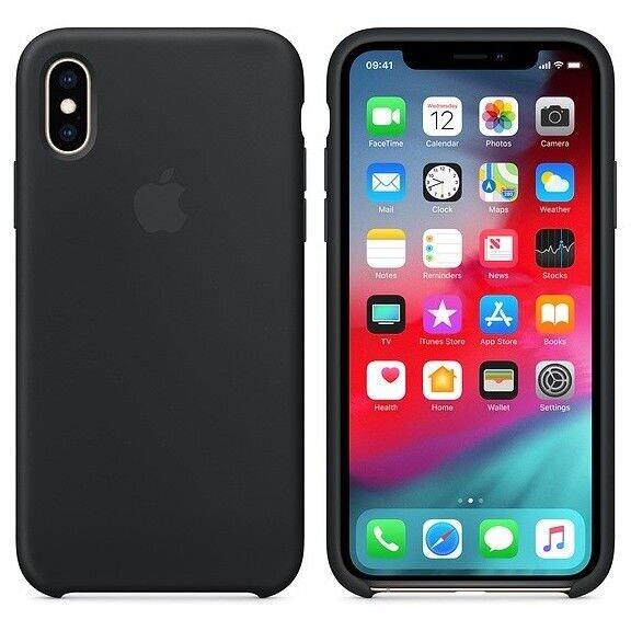 Husa silicon Apple iPhone XS (mrw72zm/a), black