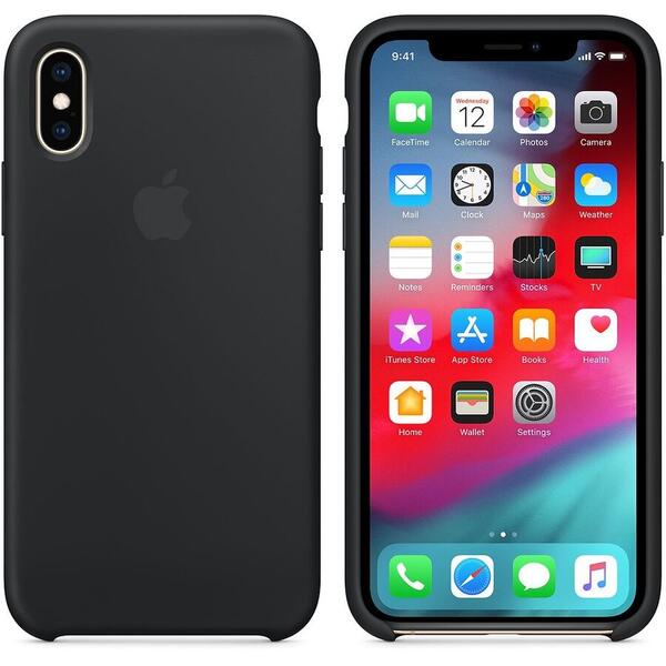 Husa silicon Apple iPhone XS Max  (mrwe2zm/a), black