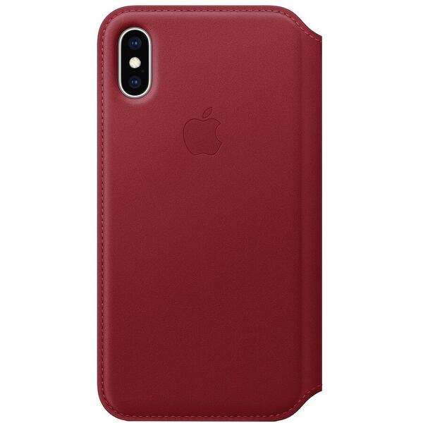 Husa Apple iPhone XS Flip  (mrwx2zm/a), red