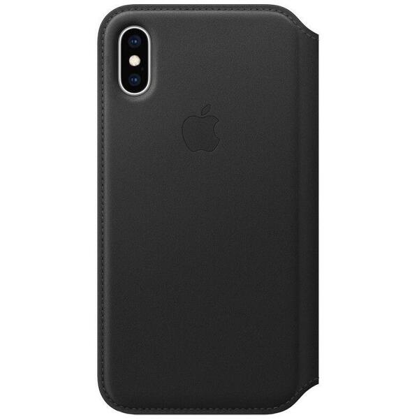 Husa piele Apple iPhone XS  (mrww2zm/a), black