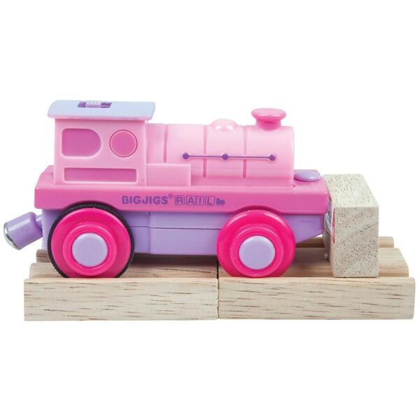 BigJigs Toys Locomotiva roz