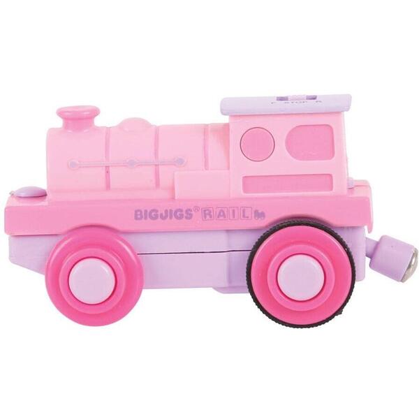 BigJigs Toys Locomotiva roz